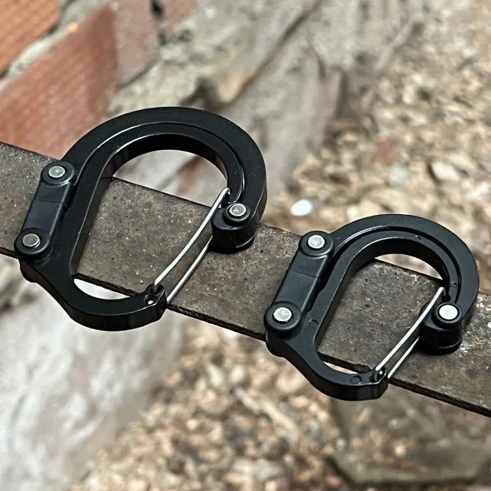 Carabiner Locking D - Hybrydowy klips do sprzętu kempingowego Karabińczyk