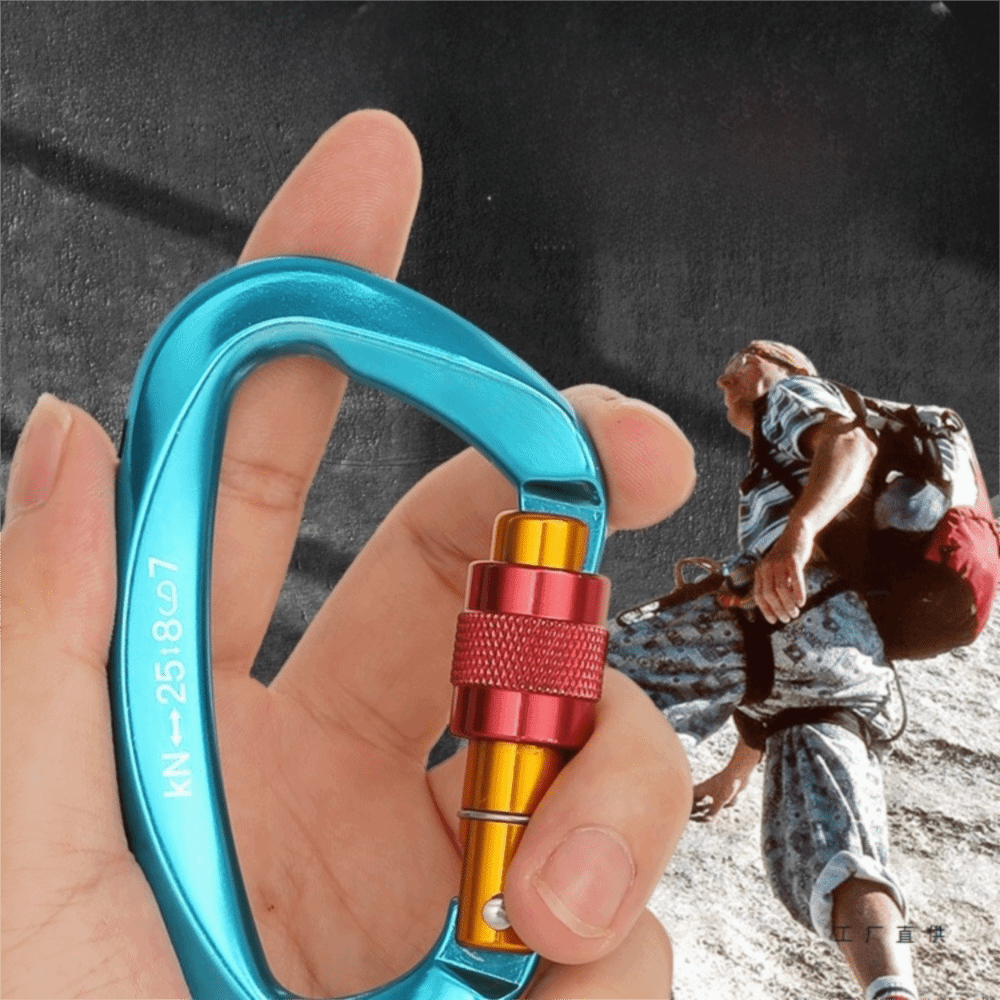 Carabiner Locking D - Karabinek w kształcie litery D 25KN