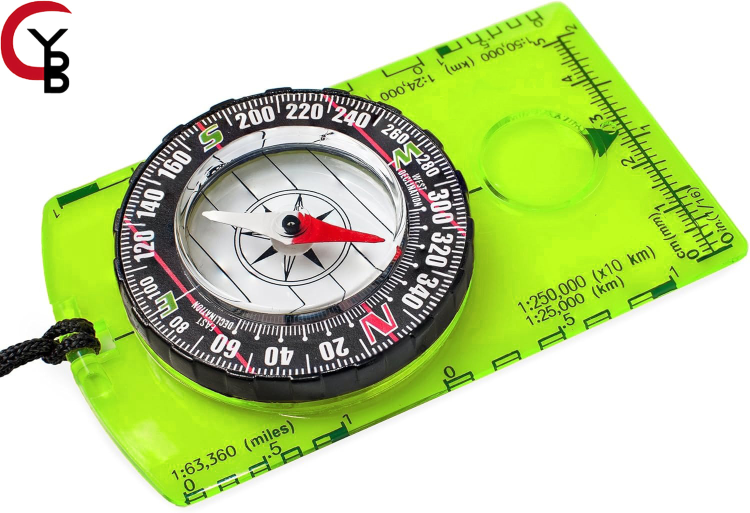 Map Compass Orienteering - Kompas do orientowania YANBIGUO, kompas turystyczny