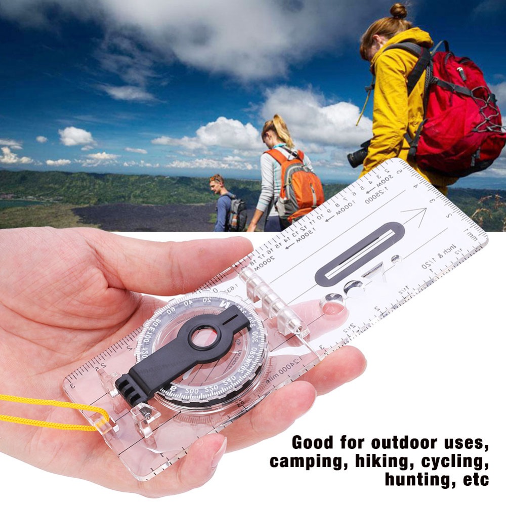 Map Compass Orienteering - Wytrzymały, lekki kompas do orientowania z