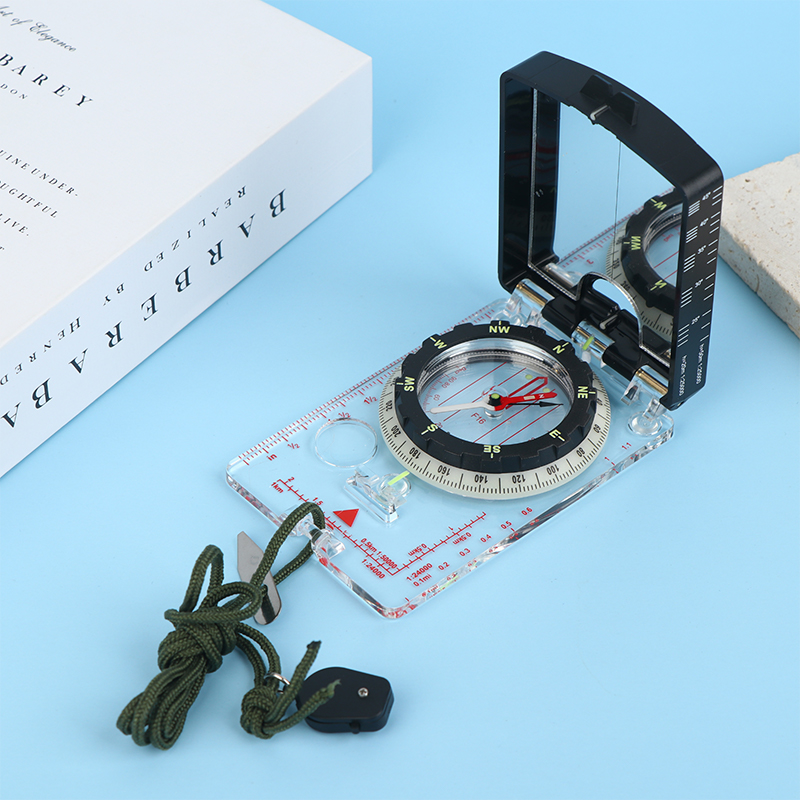 Map Compass Orienteering - Losowy Kolor Regulowany Kompas Celowniczy z