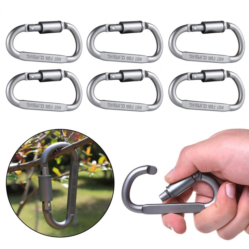 Mini karabinki 6 szt. Zestaw k – Carabiner Locking D recenzja i cena