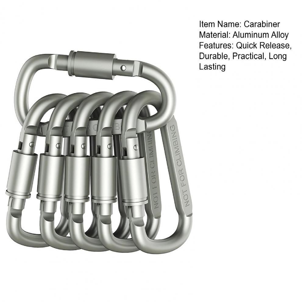 Mini karabinki 6 szt. Zestaw k – Carabiner Locking D recenzja i cena