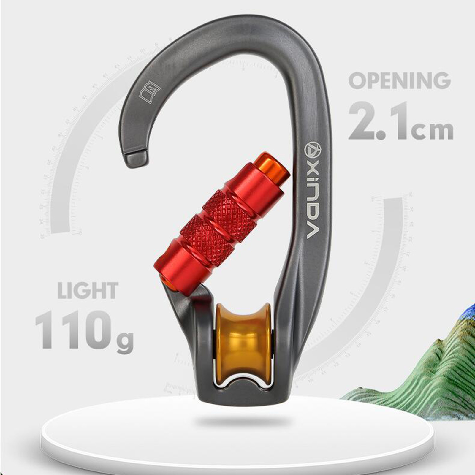 Karabinek z blokadą, sprzęt ws – Carabiner Locking D recenzja i cena
