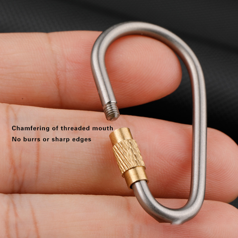 Karabińczyk ze stopu tytanu z  – Carabiner Locking D recenzja i cena