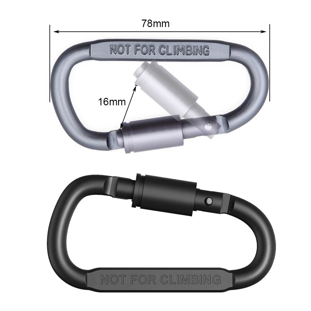 Karabińczyk z zabezpieczeniem  – Carabiner Locking D recenzja i cena