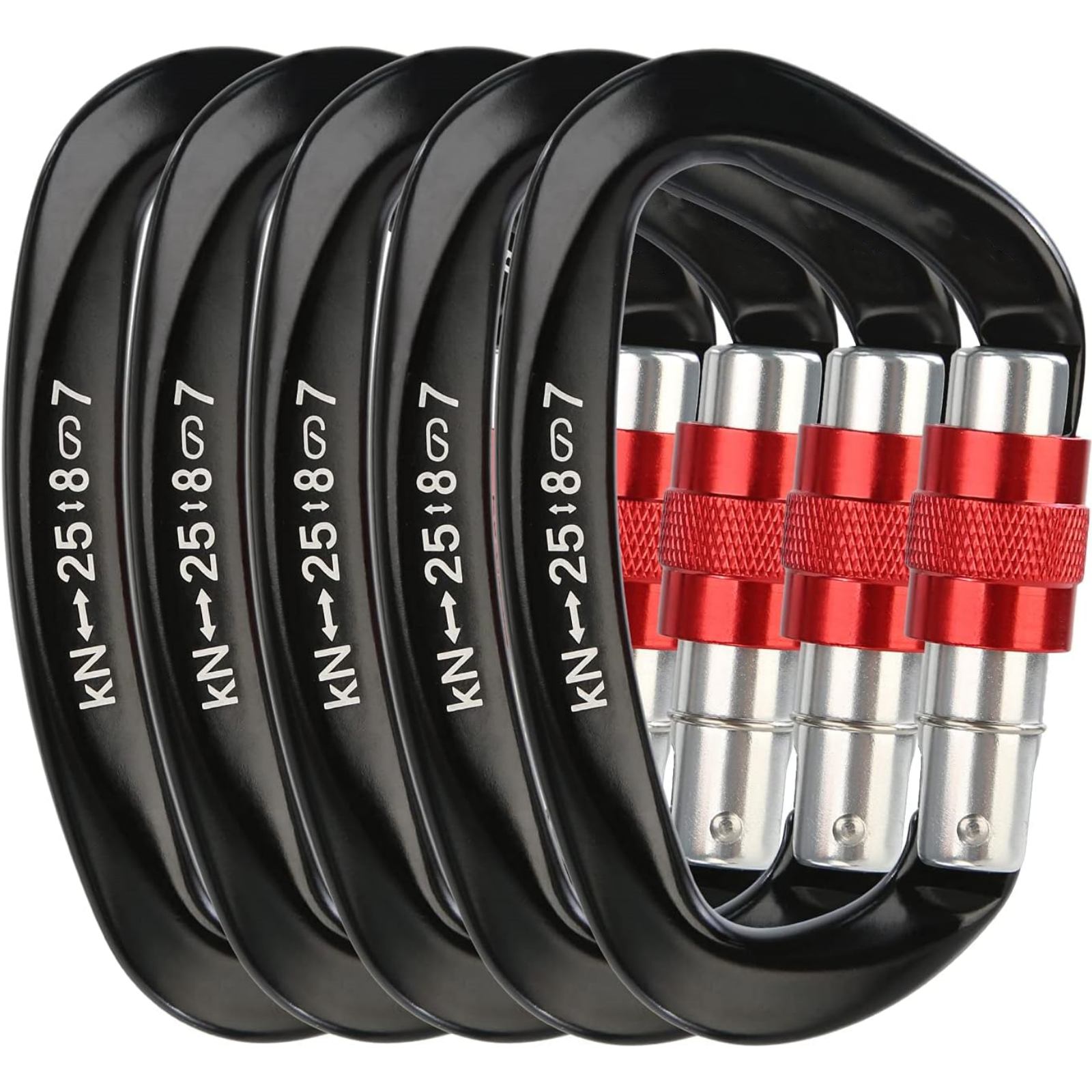 5 sztuk/zestaw Karabinek alumi – Carabiner Locking D recenzja i cena