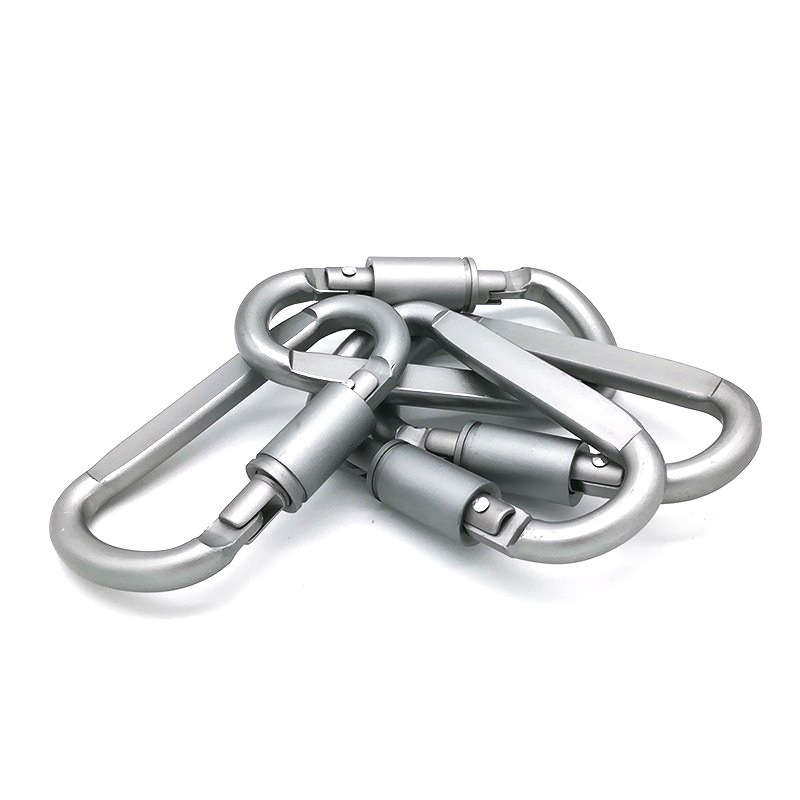6 szt. Aluminiowy karabińczyk  – Carabiner Locking D recenzja i cena