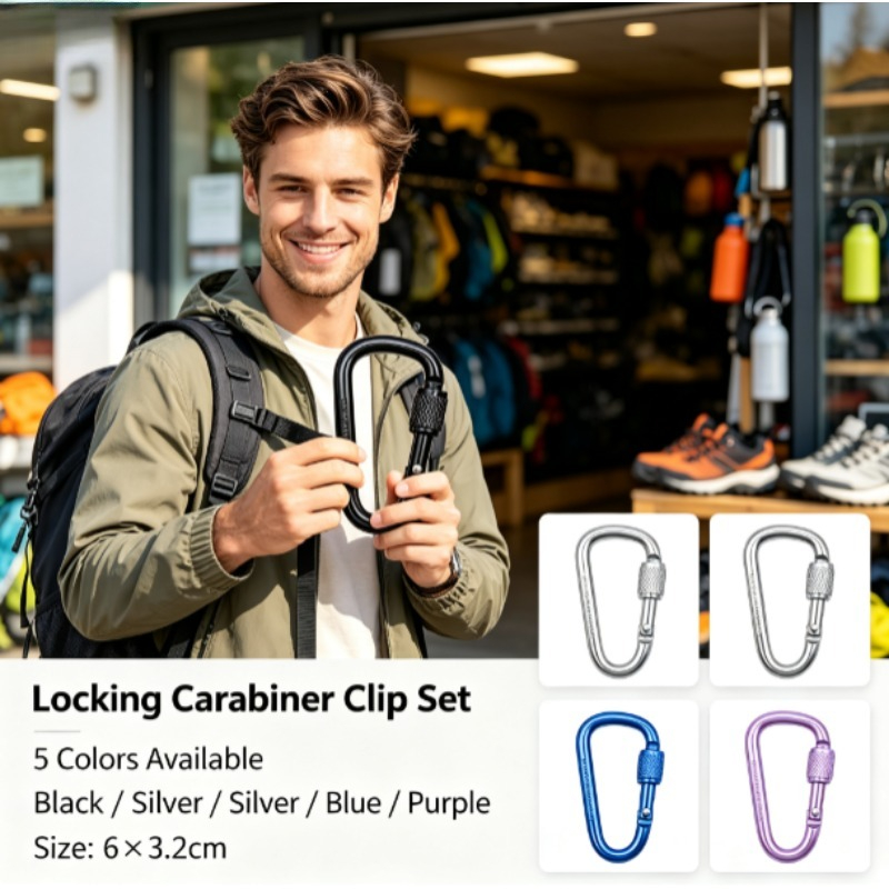 Karabińczyk blokujący w kształ – Carabiner Locking D recenzja i cena