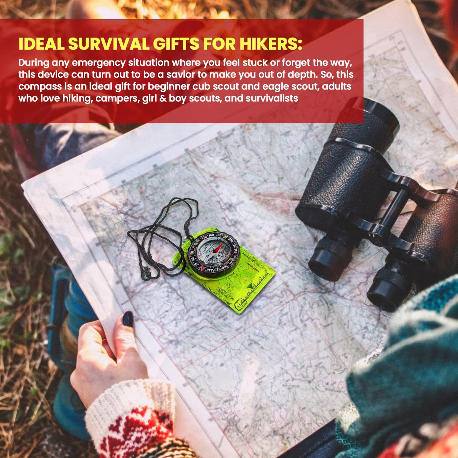 Kompas do orientowania YANBIGU – Map Compass Orienteering recenzja i cena