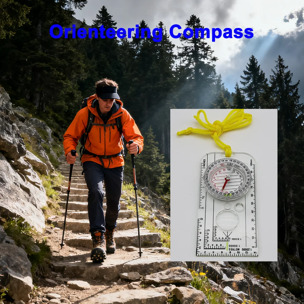 Przenośny akrylowy kompas orie – Map Compass Orienteering recenzja i cena