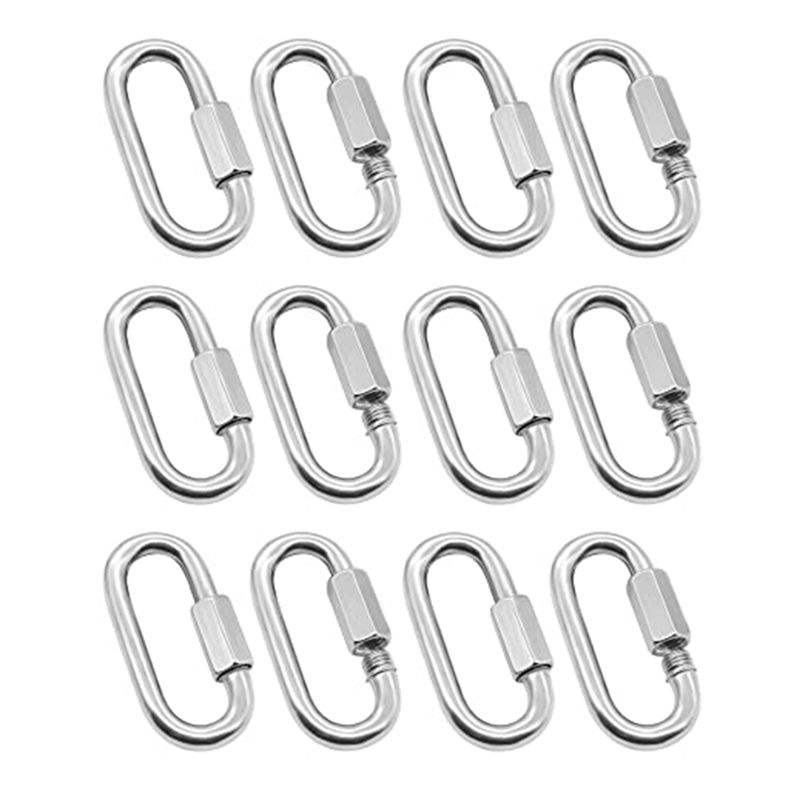 ABJS 12 sztuk Szybkozłączki 5/ – Carabiner Locking D recenzja i cena